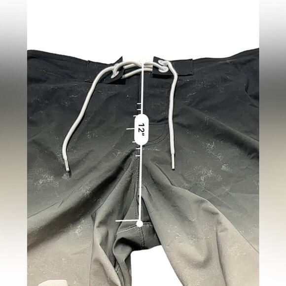 Hollister Cali Longboard Epic‎ Flex Gray Gradient Swim Shorts Trunks Size 30 - Picture 9 of 10